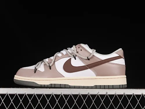 All Categories Nk SB Dunk Series Nk SB Dunk Low Low-top sneakers Nk Dunk Low Coco Latte Customized deconstructed strap casual sneakers DD1503-117